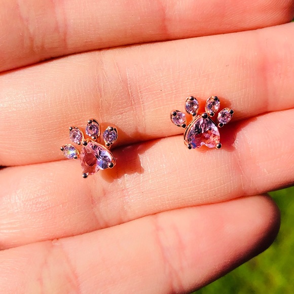 NWOT cute gold plated pink  paw - Picture 3 of 5